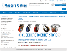 Tablet Screenshot of castors-online.co.uk